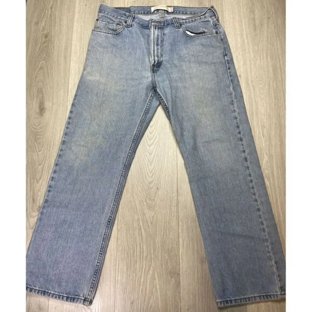Vintage Levis Jeans Mens 36x30 505 Blue 2000 Black Bat Wing‎ Tag 100% Cotton